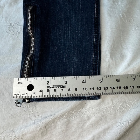 Silver Jeans Women's AIKO Skinny Dark Wash Fluid Denim Jeans 28 Ankle Zipper - Picture 15 of 16